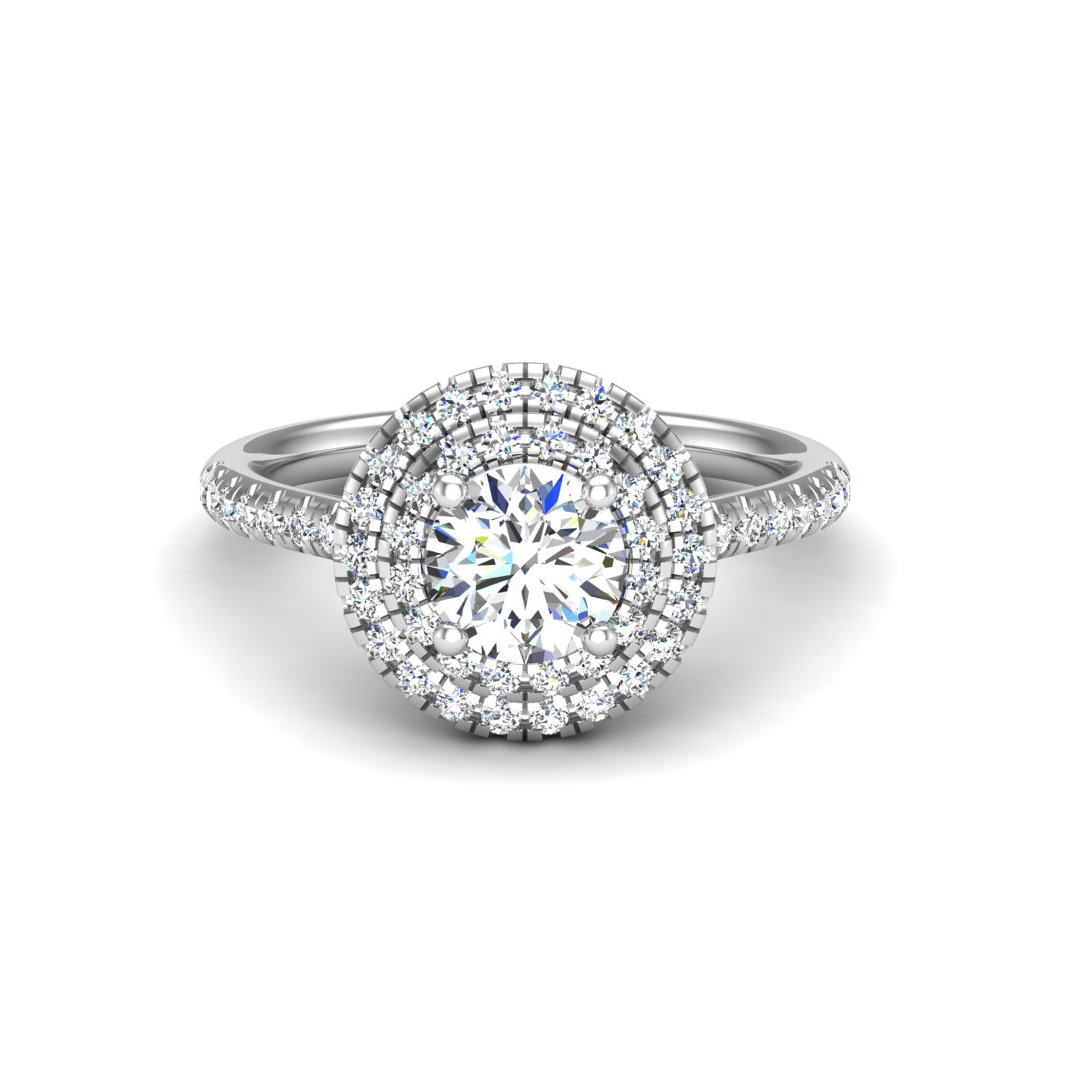 Maya Double Halo Engagement ring